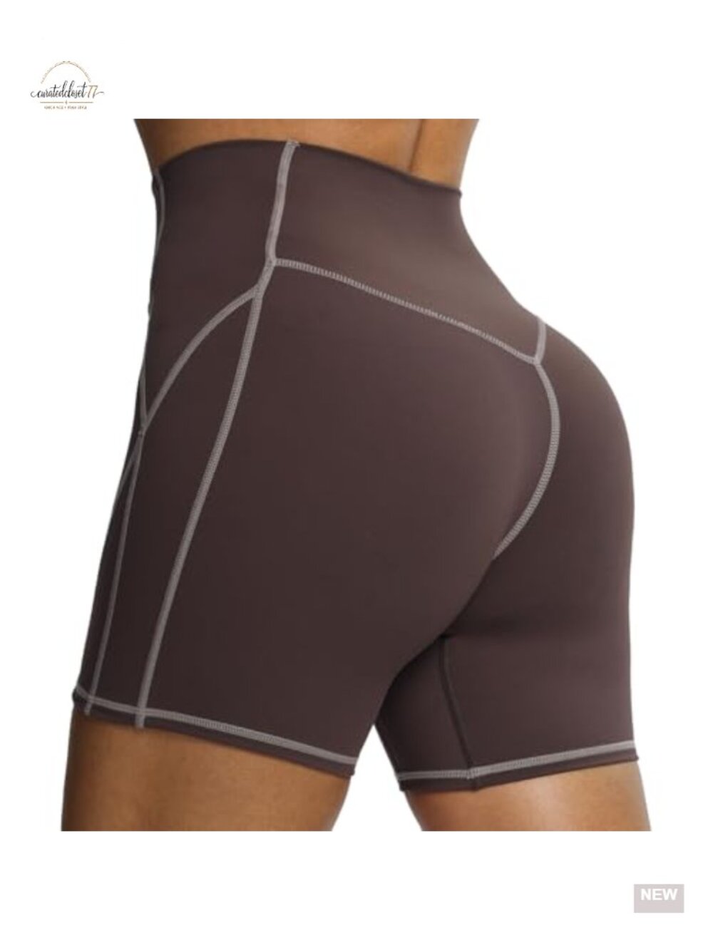 High Waist Biker Shorts 6" Inseam Nylon Spandex Workout Yoga Pilates